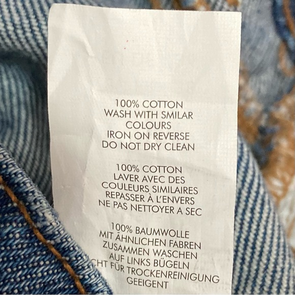 Nasty Gal Yoke Detail Straight Jeans Women’s Size 6 High Rise Western Retro Boho - Picture 7 of 8